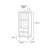 Living room display cabinet