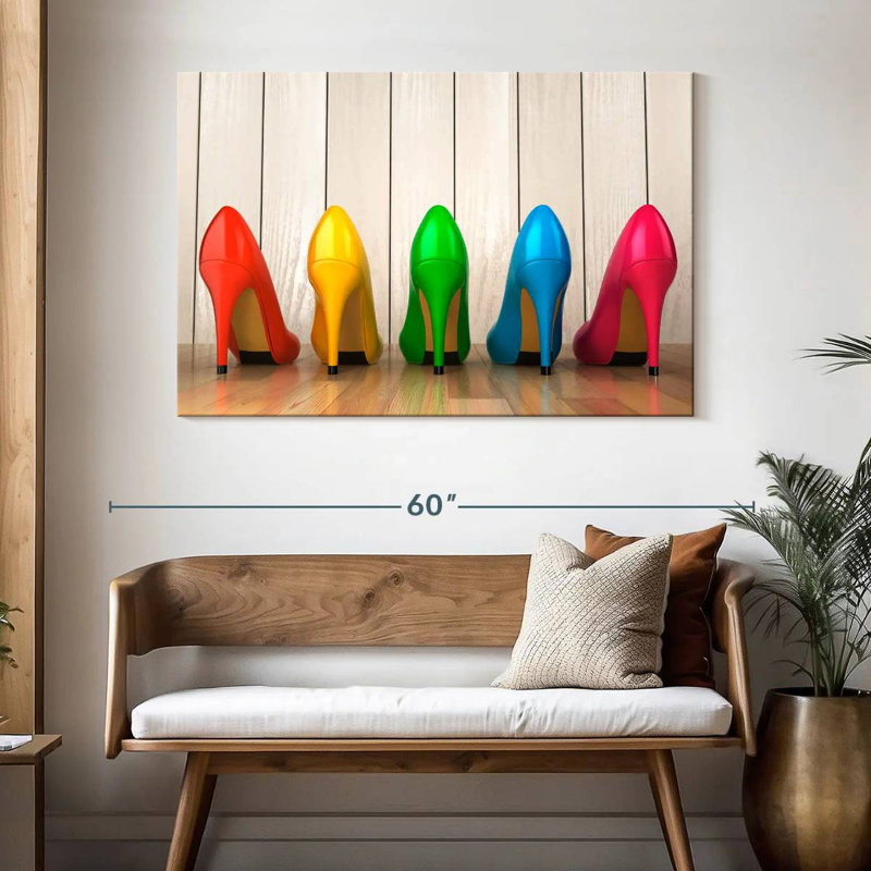 Shuttleworth Colorful Neon Pumps, 32" H x 48" W