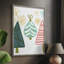 «Christmas Holiday Art CCLXIV», reproduction d'art encadrée - bois massif-1929613159