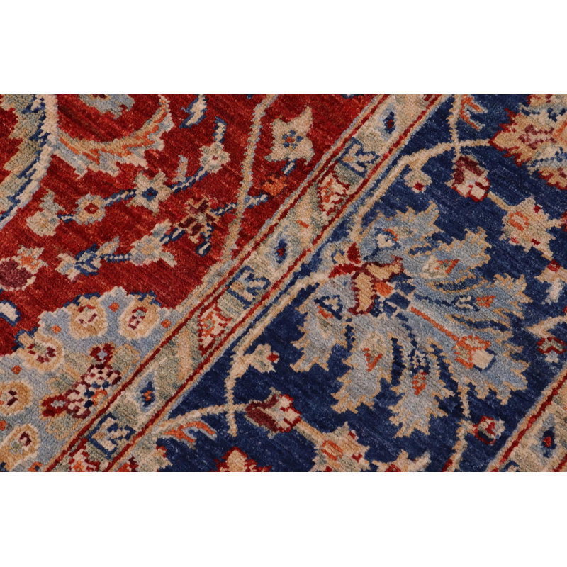 Dorn One-of-a-Kind 6' x 7'11" 1960s Area Rug in Rust/Blue