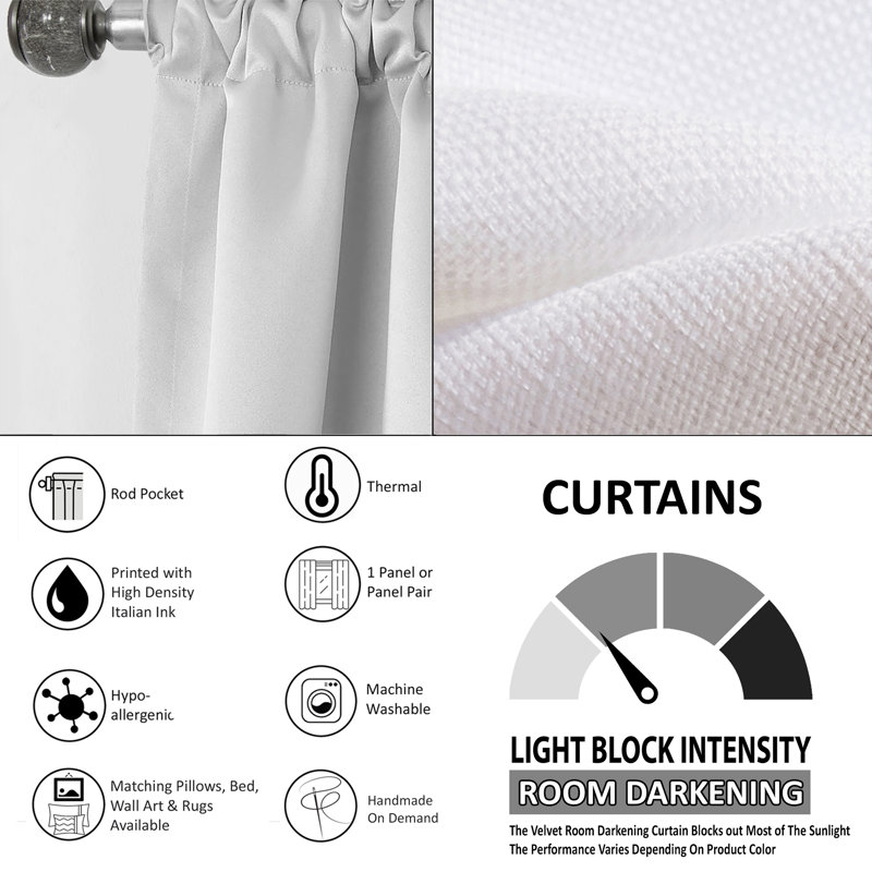 Llanos - Abstract Shapes Curtain - Room Darkening Abstract Curtain - 1 Panels, 52" W x 90" L