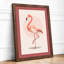 Flamingo and Friend Minimalist - Framed Print-1728033499-1728033503