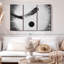 «Hockey monochrome» sur toile-98978328