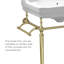 Victoriahaus 23.5" x 20" Rectangular Console Sink with Faucet Drill, Towel Bar, Backsplash, and Overflow-716361196-716361192