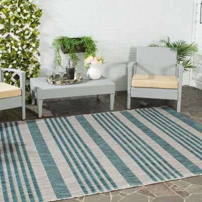 Tapis d'intérieur / extérieur à rayures Naya Performance