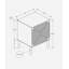 Table d'appoint, bout, rangement, petit, côté, salon, lampe, stratifié noyer clair, ruppie maritime, moderne