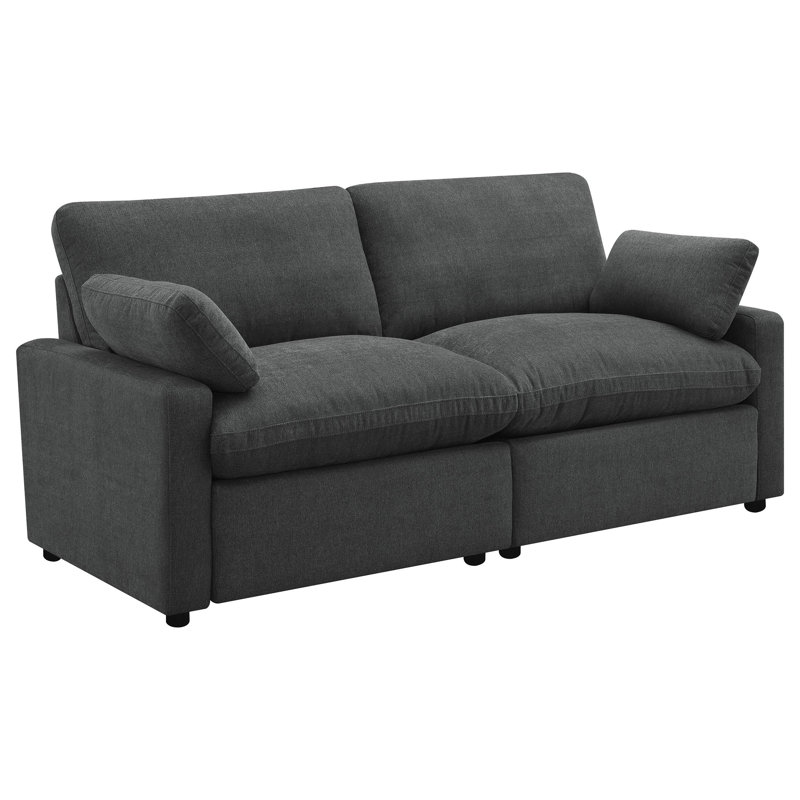 Causeuse modulaire Arline, Gris foncé