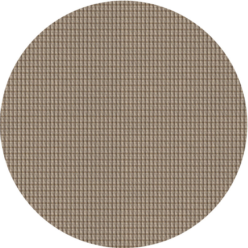 Tapis brun Power Loom, Rond 7 pi