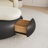 Cream style art pebble rotating end table