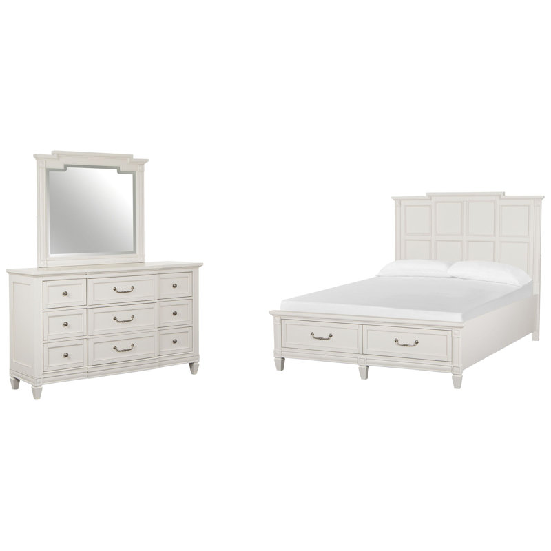 Commode avec tiroir et grand lit Murtagh, Grand