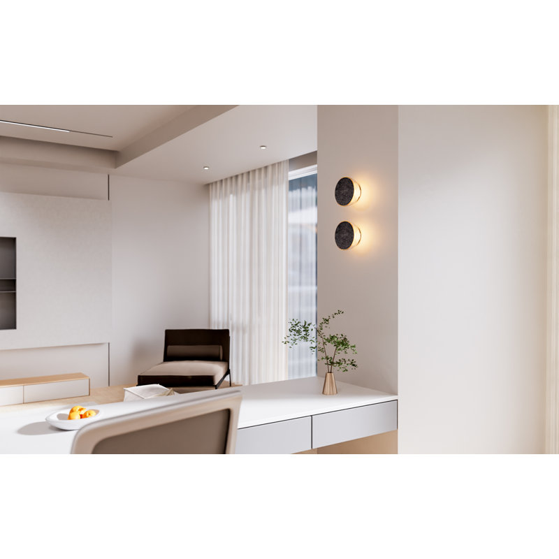 Ramen Mini Wall Sconce, 6", White Oak