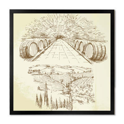 " Vintage Road in Vineyard " Print