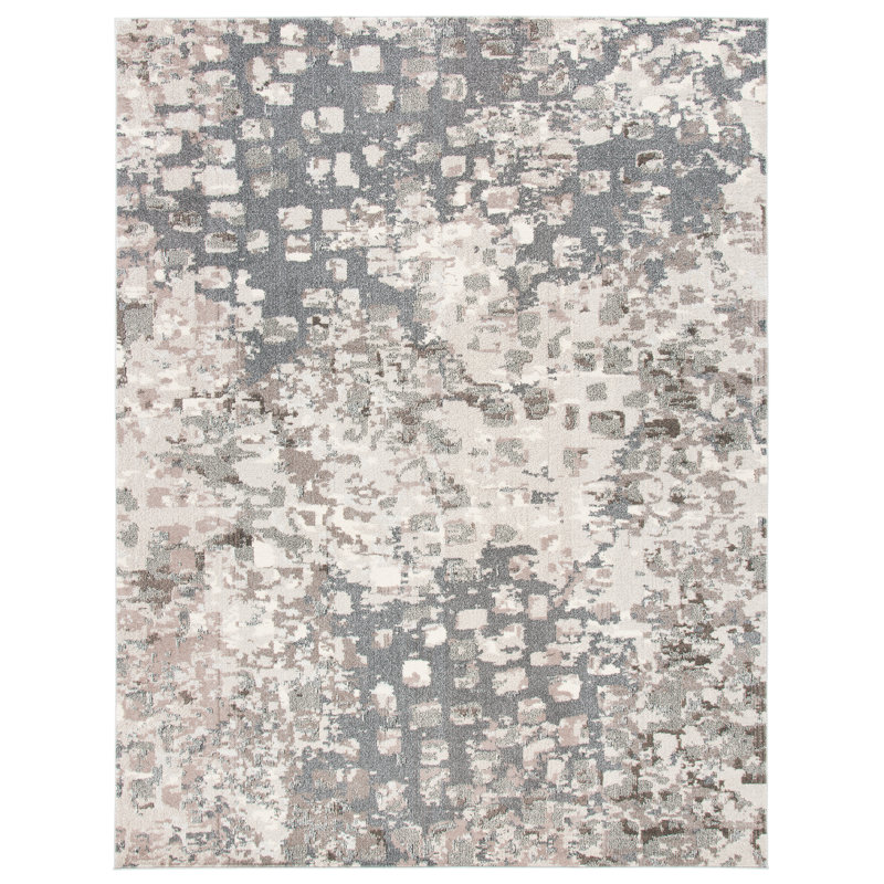 Tapis abstrait Hewish Performance, Rectangle de 10 pi x 14 pi