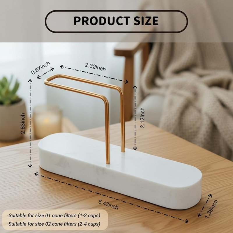 Coffee Filter Storage Container for V60 Cone Paper Filters