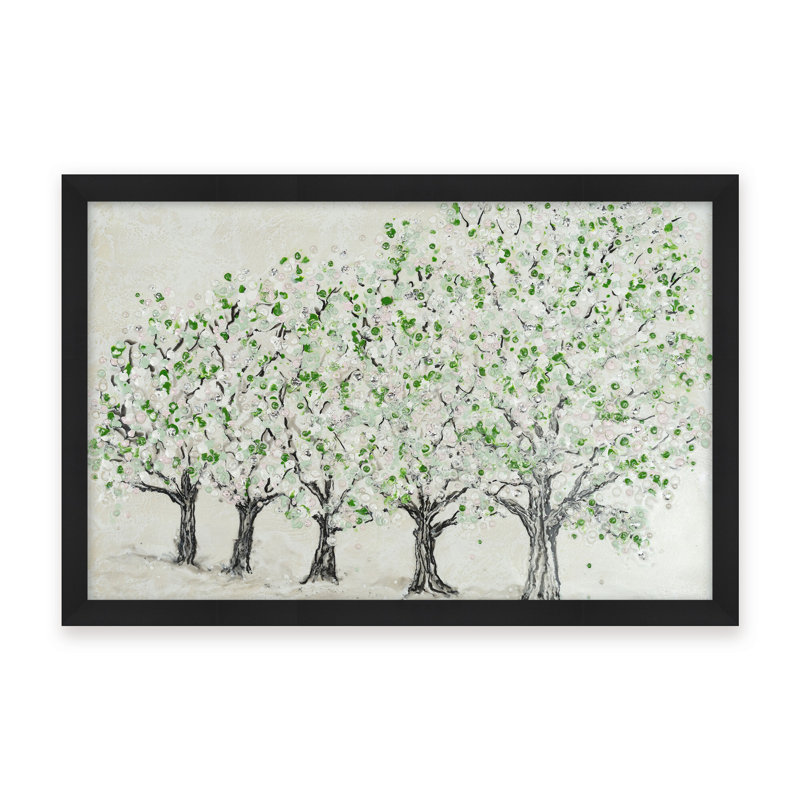 Nature Inspired "Springtime Serenity" Canvas Wall Art By , 30" H x 40" W, Framed Print, Brown