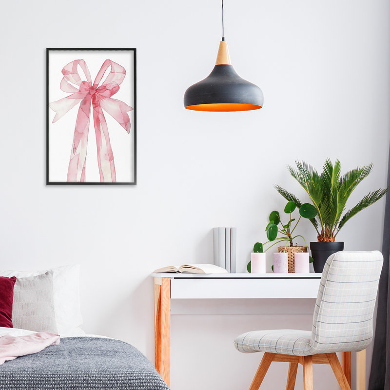 Illustration aquarelle de l'arc rose, estampe numérique, design par LSR Design Studio, H 18 po x l 12 po