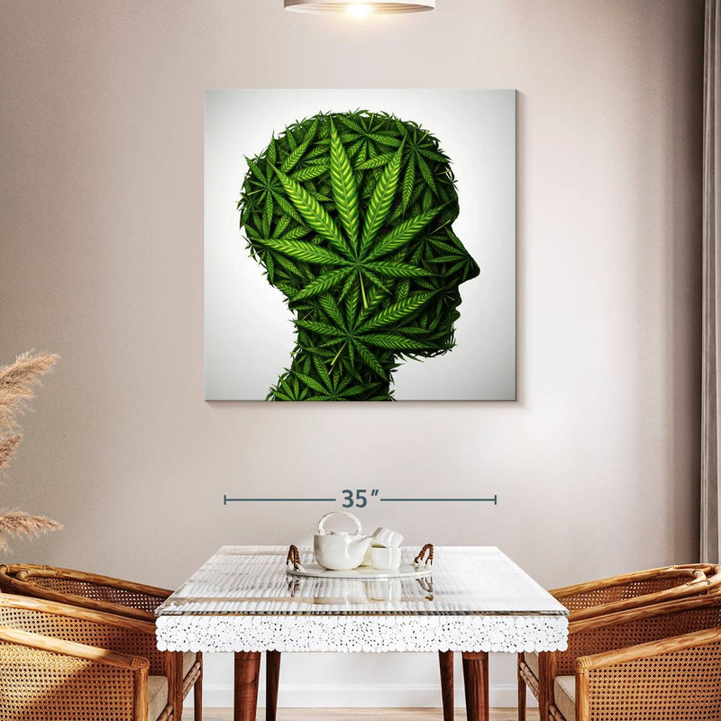 Marijuana Minded, 39" H x 39" W