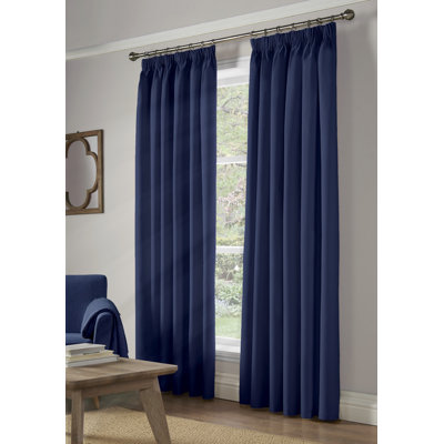 Nashli Essential Pencil Pleat Room Darkening Curtains