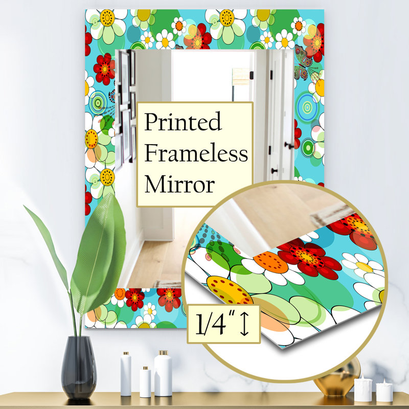 Miroir mural, H 24 po x l 32 po