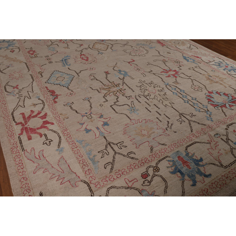 Vegetable Dye Oushak Oriental Large Rug 10