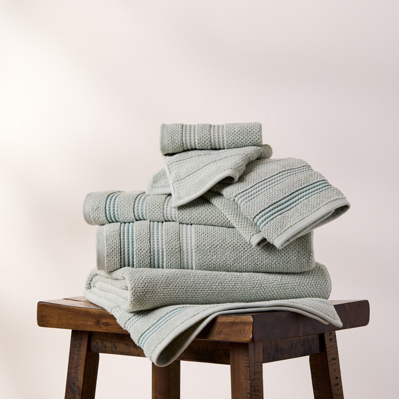Portland Dakota Green 6pk Assorted Towel Set, Dakota  Green
