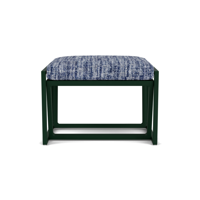 Summit Outdoor Ottoman, Woodland, Visions Cobalt