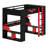 High-Profile Sleeping Platform Featuring Built-in Outlets, Smart Cable Organization, and Dynamic LED Effects-457864810