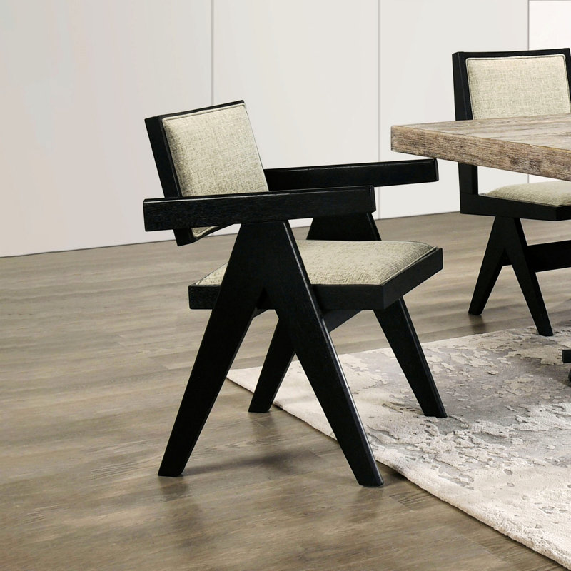 Deux fauteuils de salle à manger pour le salon, Noir