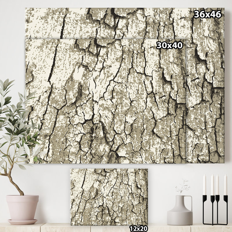 « Arbre d’arbre rétro »-impression sur toile, H 24 po x l 32 po x P 1 po