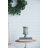 12” Distressed Gray Cement Candle Holder with Cutout Design, Vintage-Inspired Pedestal Stand for Mantel, Tabletop, or Centerpiece -22591368