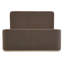 Avery Polyester Upholstered with Solid Wood Brushed Smoke Wood Finish King Bed-1837309675