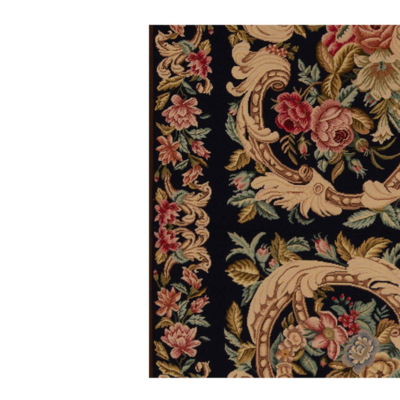Wool Floral Area Rug