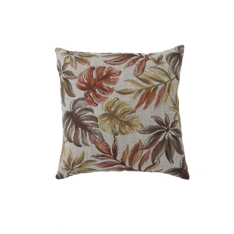 Housse de coussin carré et insert, H 22 po x l 22 po, Rouge