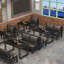 Banc rembourré en similicuir de style industriel
