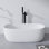 Baignoire de trempage autoportante en résine de 51 po à surface solide avec trop-plein et bonde escamotable de 51 po