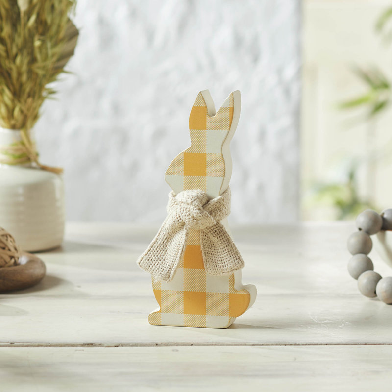 Écharpe en toile de jute Bunny Hop, Blanc / jaune
