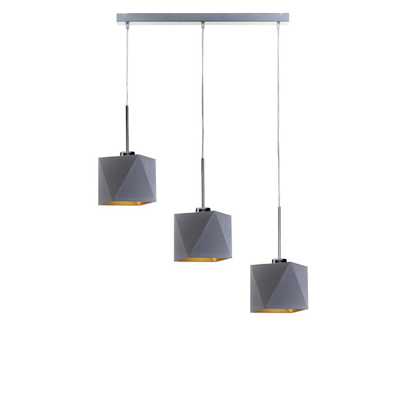 Glynn 3 - Light Kitchen Island Pendant, Grey