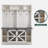 Krischan 59" Wide Farmhouse Hall Tree, Open Storage And Shoe Storage-1750056794