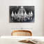 Lustre en cristal grunge sur toile-900466925