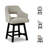 Nestor Swivel Upholstered Counter Stool with Solid Wood Frame-1040640252-1045048212
