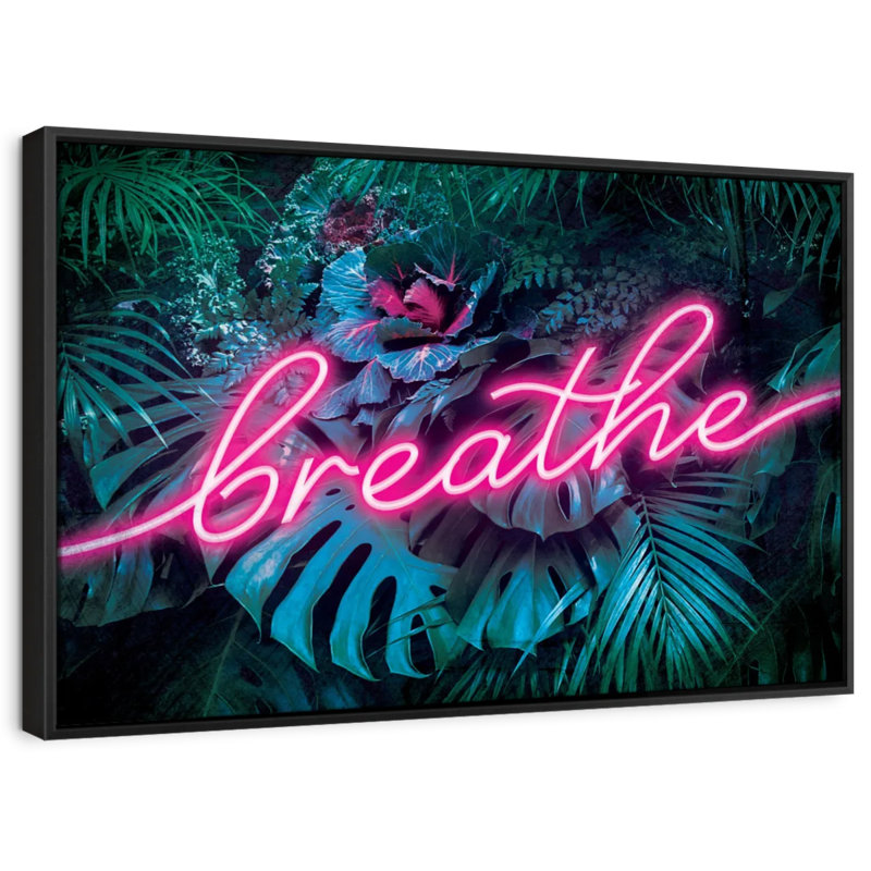 Tergel Breathe Typography, 13" H x 19" W