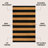 Sutton Modern Coastal Striped Coir Natural/Black Indoor/Outdoor Doormat-2007474176