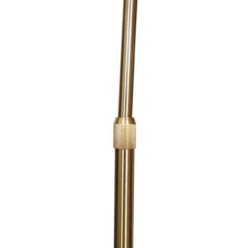 Dillander 75.6'' White Arched Floor Lamp, Gold