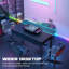 Metal Base Computer Desk with Power Outlet-1383104627