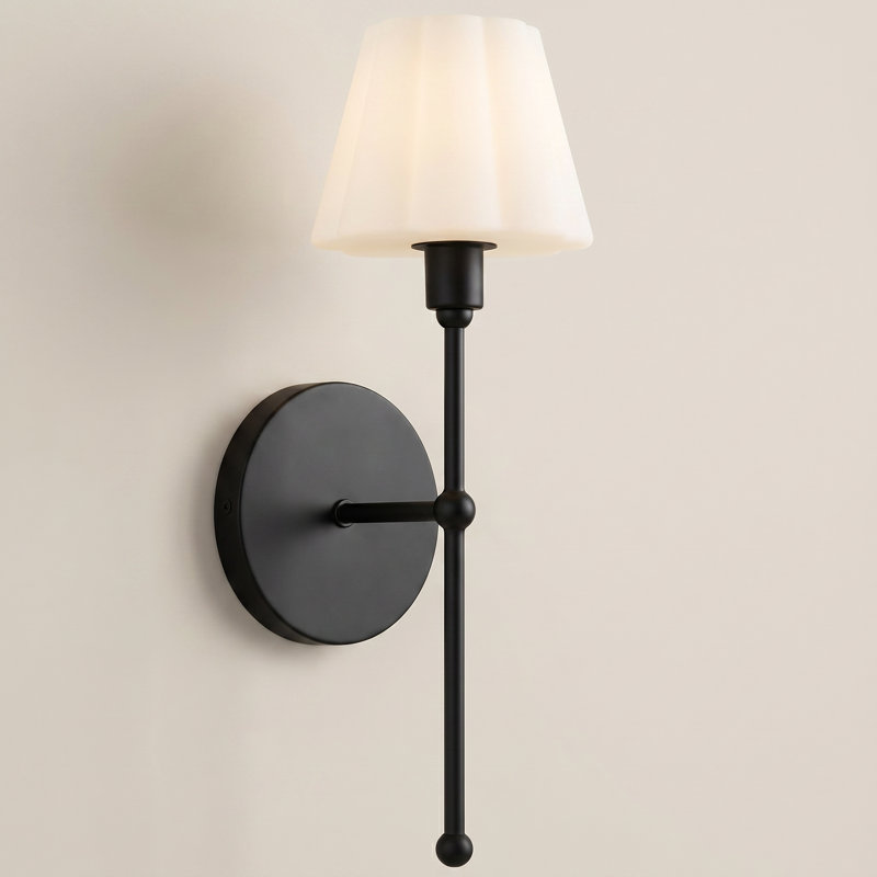 Applique murale noire mat 1 lumière Irena, Noir mat