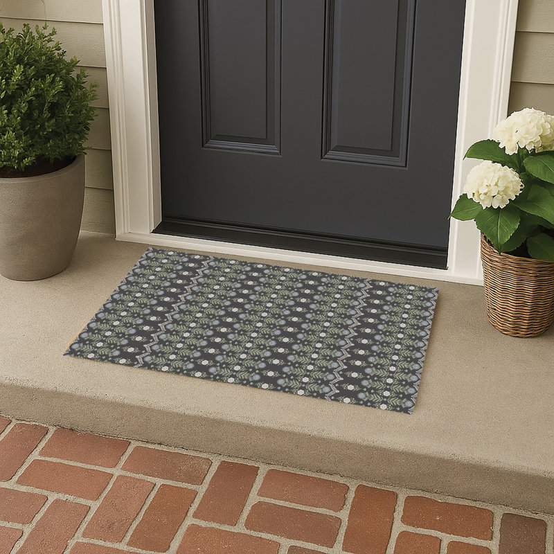 Paillasson Kalina, Gris anthracite, l 17 po x L 24 po
