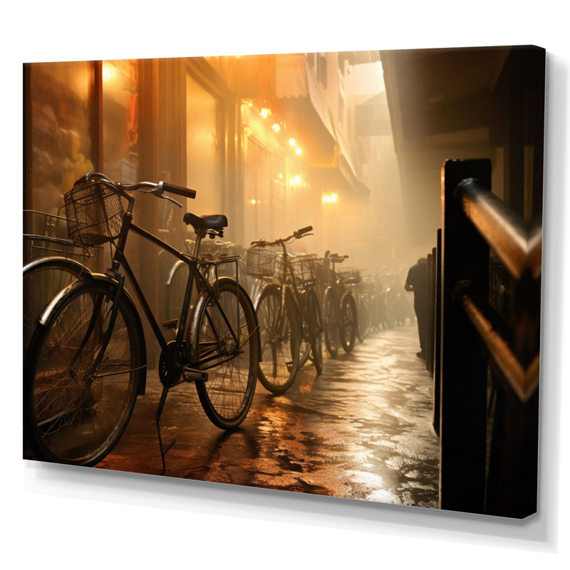 «Bicycle Atmospher Rides An II», reproduction sur toile, Toile tendue, H 34 po x l 44 po x P 1,5 po