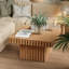 Table basse carrée en bois massif Modern