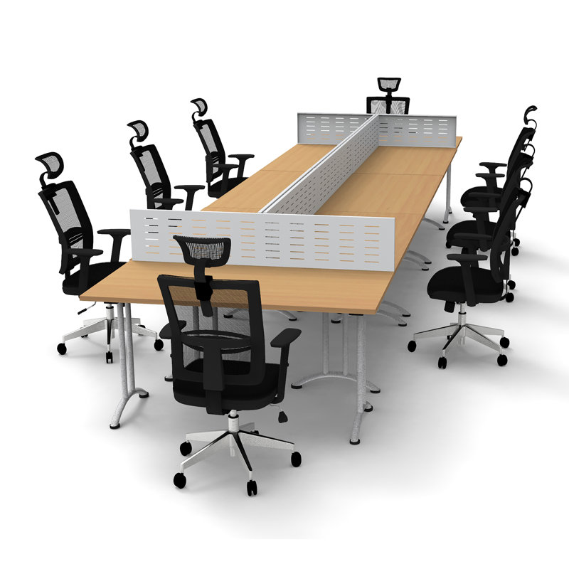 240'' Rectangle Conference Table, Natural Beech
