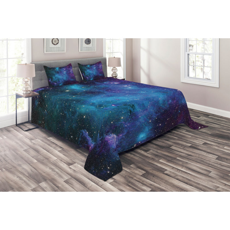 Modern & Contemporary Polyester Coverlet, King Bedspread + 2 Shams